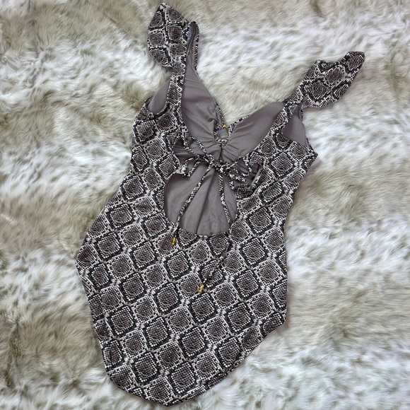 Tommy Bahama Snake Print One Piece Swimsuit - Picture 6 of 7